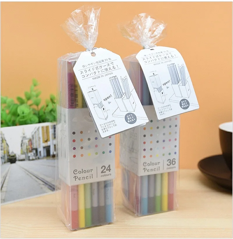 Multiple colors excellent writing comfort wood drawing pencil set for kids