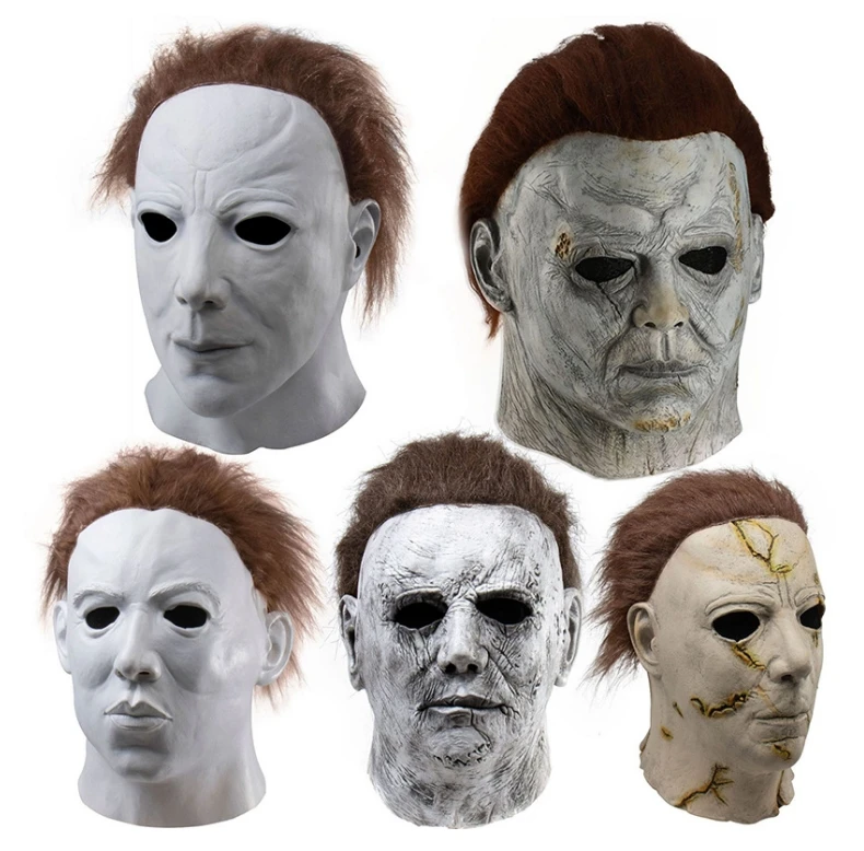 2024 Mask Halloween Party Cosplay Props PVC and Latex Funny Scary Features Party Masks