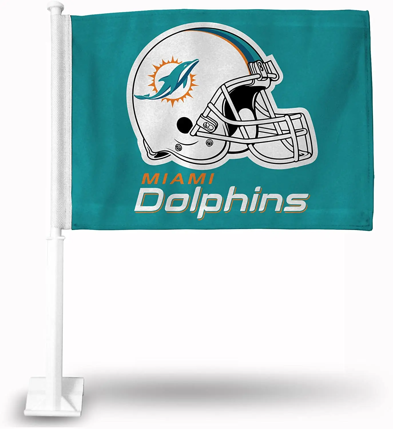 100% Polyester Miami Dolphins Digital Printed Car Flag Banner New