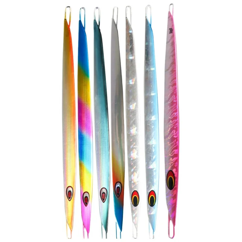 New 150g 200g 250g 300g Jigbait Deep Sea Fishing Luminous Speed Sinking Fast Jigging Lead Fish Lure Boat Fishing