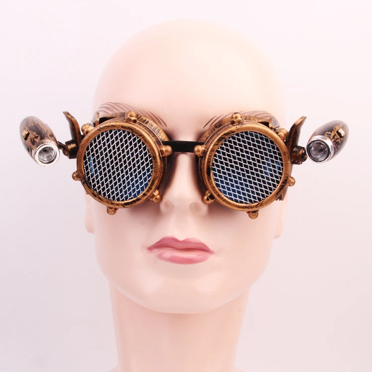Rave Party Steampunk Goggles Vintage Sunglasses Steampunk Goggles With Barbed Wire Lens LED Party Goggles