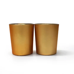 16oz high quality  8X9cm matte black candle glass jar with iron  lid