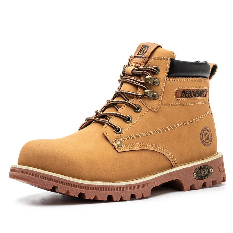 Кожаные удобные водонепроницаемые противоударные ковбойские сапоги с защитой от проколов защитные сапоги для промышленного строительства рабочие сапоги