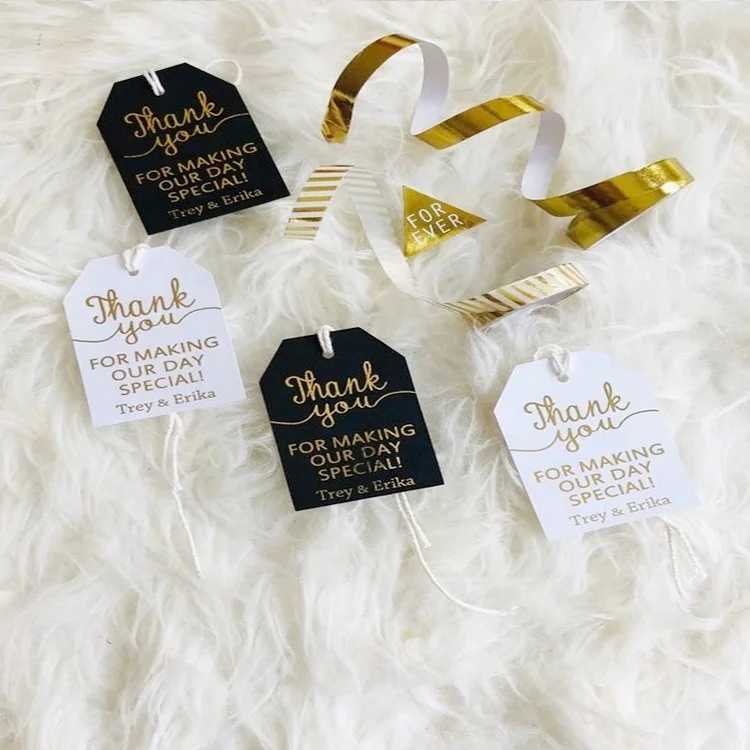 Personalized customization soy ink printed logo hangtags brand price paper label tags with string for underwear clothing