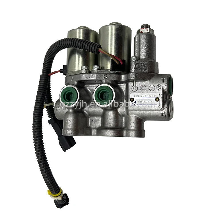 Genuine Main Pump Solenoid Valve Assembly 22F-60-31600 22F-60-21201 22F6031600 for PC45MR-3 PC50MR-2 PC55MR-3 Excavators