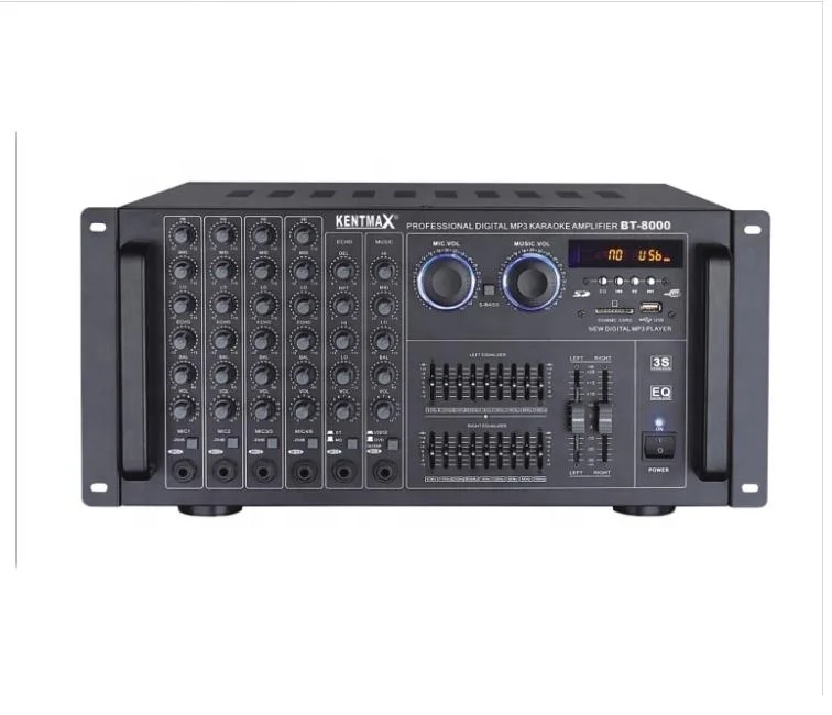 Premium Quality 180 Watts Karaoke Amplifiers Eq Power Mixer Karaoke Home Digital Stadium Amplifier