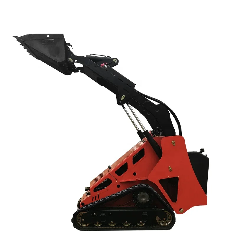2022 new model 3200kgs EPA diesel hydraulic crawler tracked track skid steer loader with 4 in 1 bucket with teeth