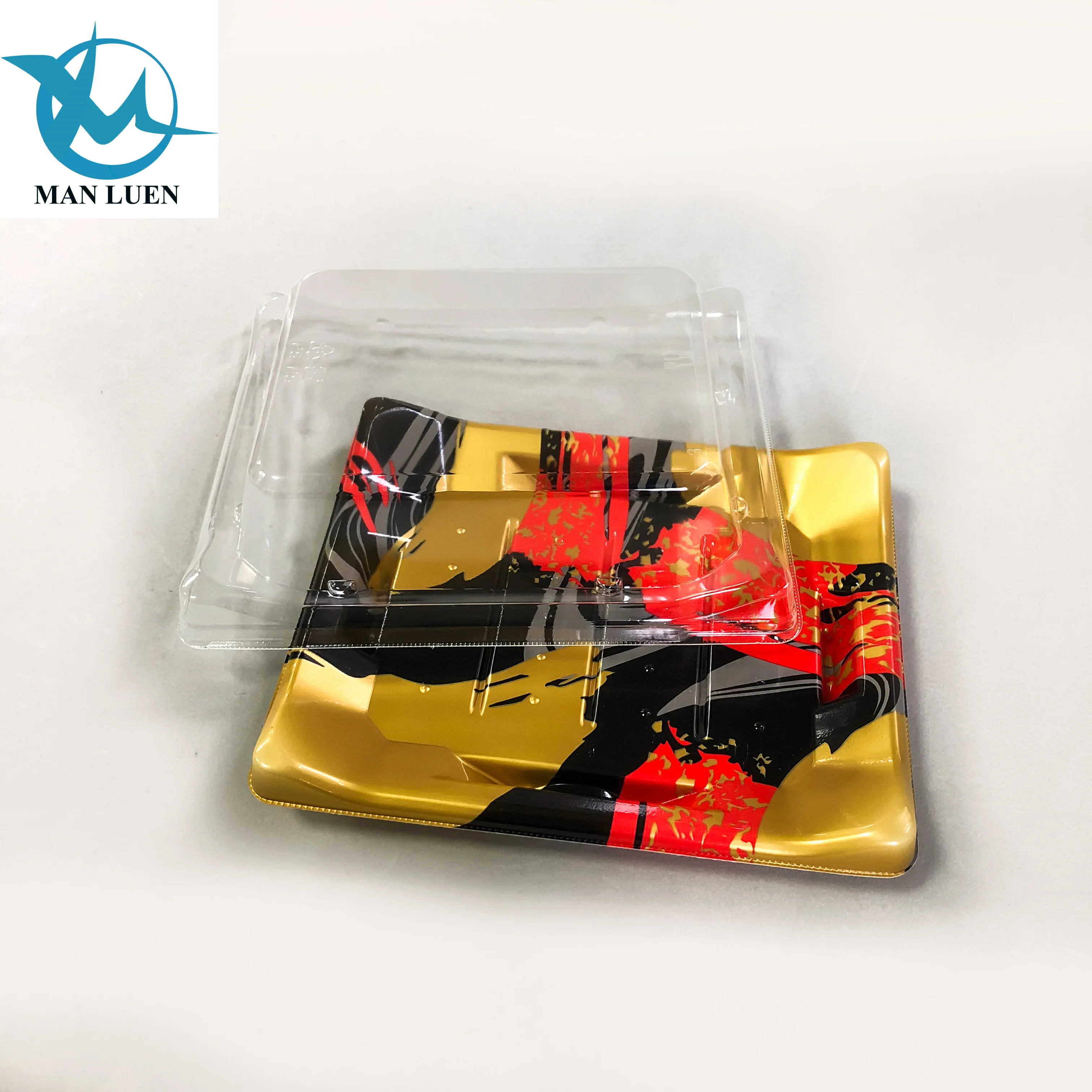 Boat-shaped Disposable Plastic Takeaway Sushi Packaging Tray