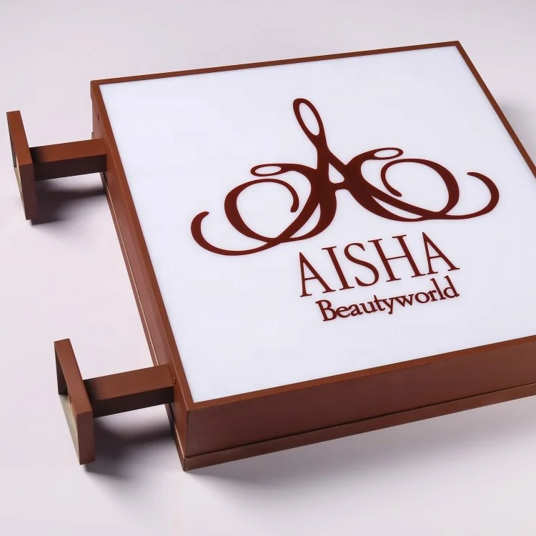 Custom Light Box Sign Store Wall Hanging Double Sided Led Signs Outdoor Blade Signage Led Light Box For Business Sign