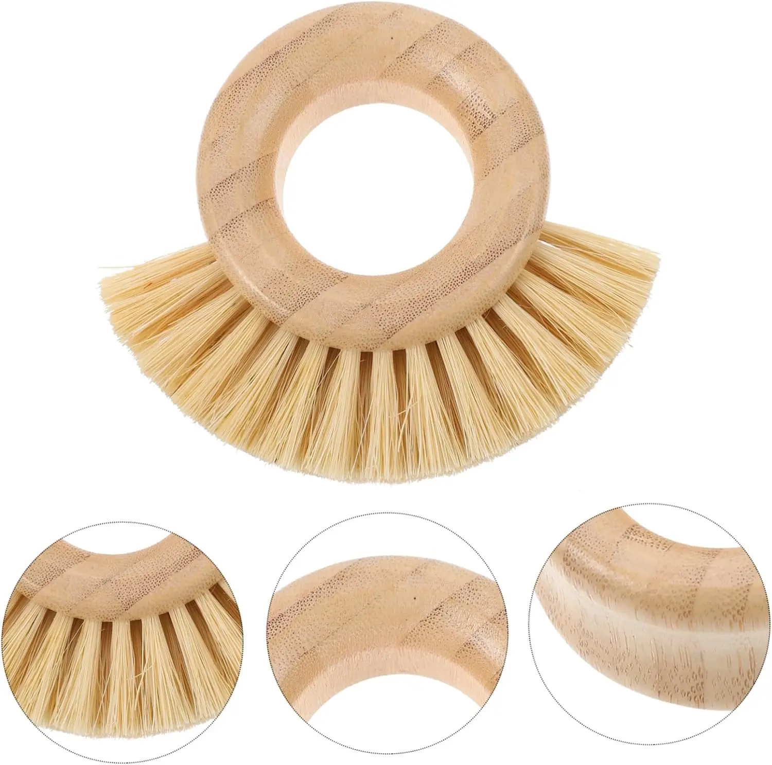 Custom Logo Cleaning Brush Fruit Vegetable Brush Scrubber Fruit Cleaning Pan Bristles Scrub Potatoes Washing Pot Scrubber Brush