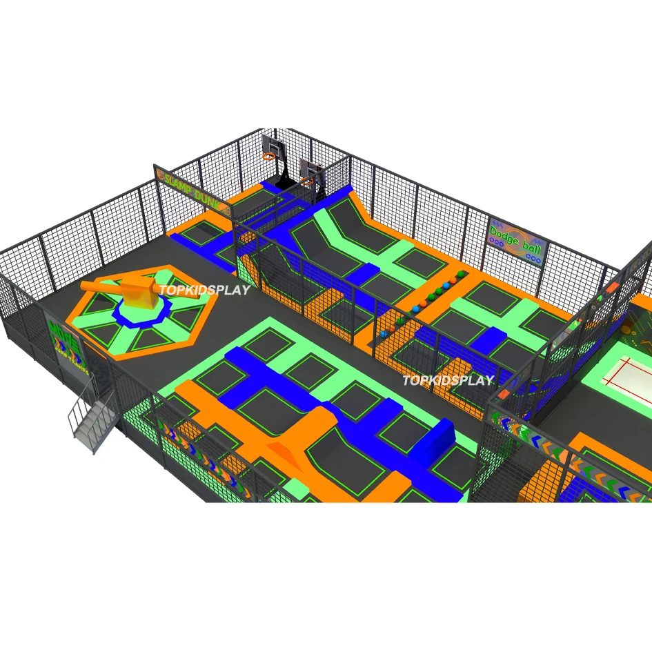 Professional Trampoline Commercial Free Jumping Indoor/Outdoor Big Trampoline Park For sale