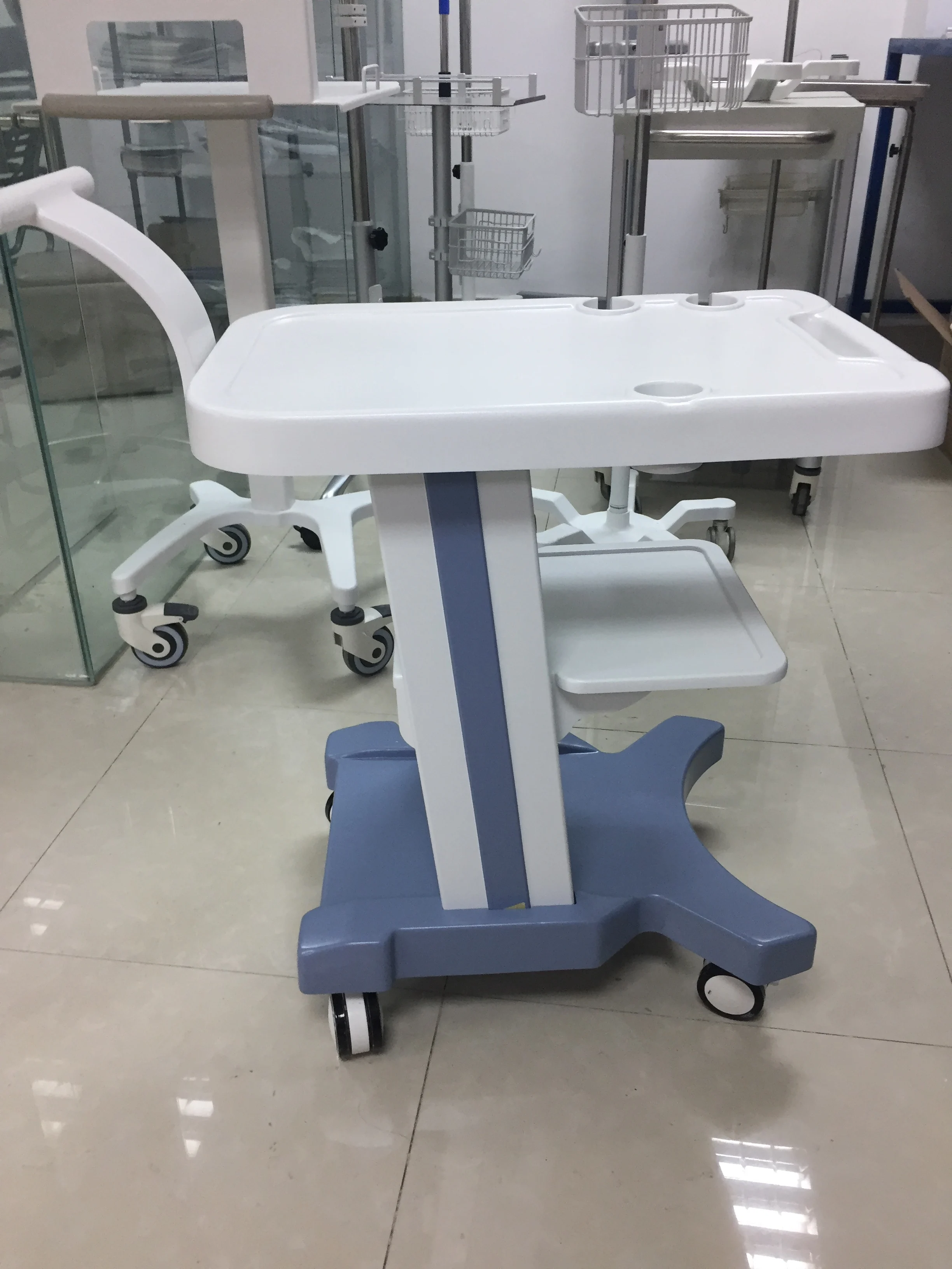 All In One Laptop Tablet Endoscope Patient Monitor Cart Ultrasound Trolley For Mindray Z5/6 M9 Te7 M7 Ge