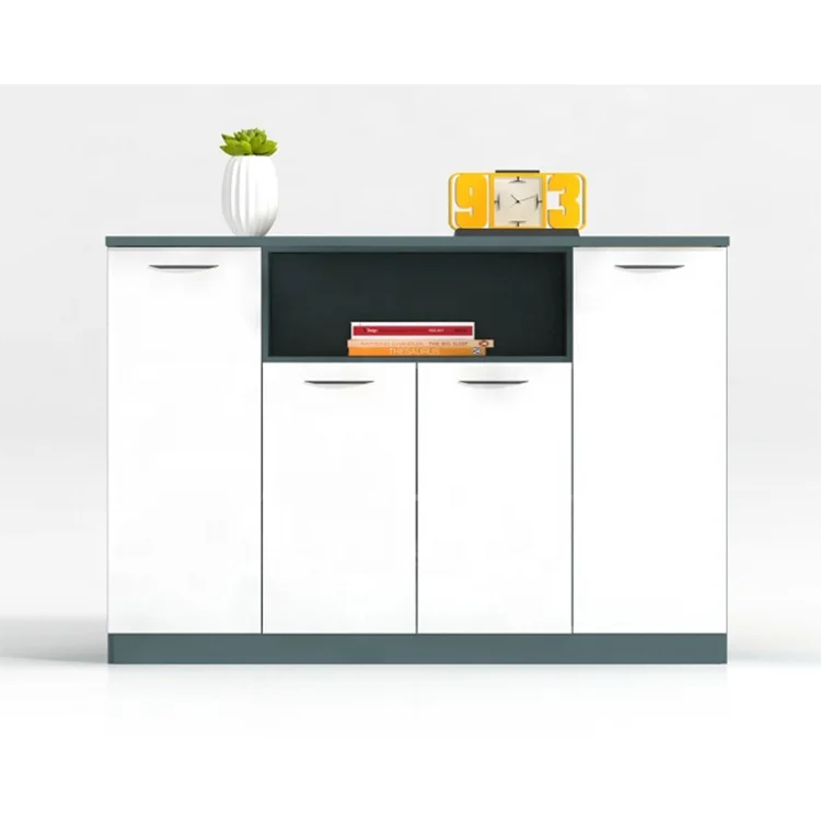 white color  file cabinet wood office furniture
