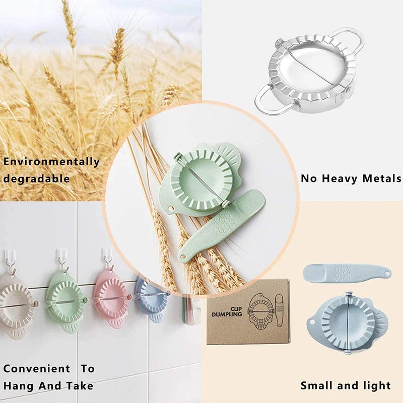 
Home Handwork Dumpling Maker Plastic Dumpling Mold Clip Kitchen Dumpling Tools 