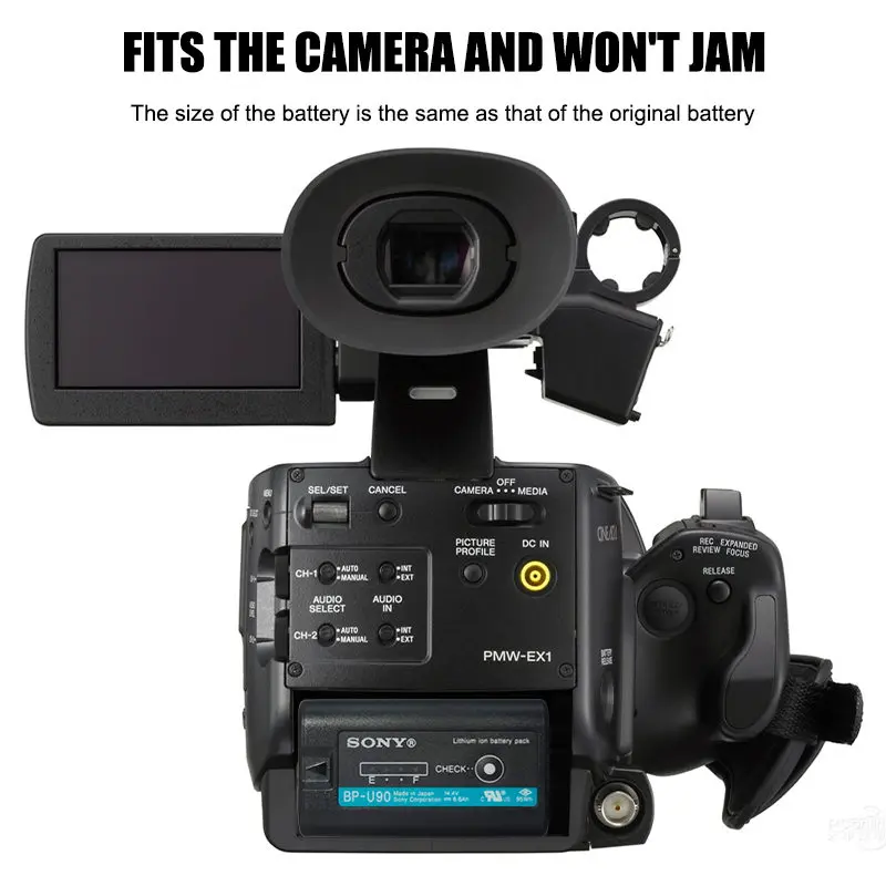 BP-U90 Battery for Sony PXW FS5 PXW FS7 PMW-EX280 & EX260 Digital Camera