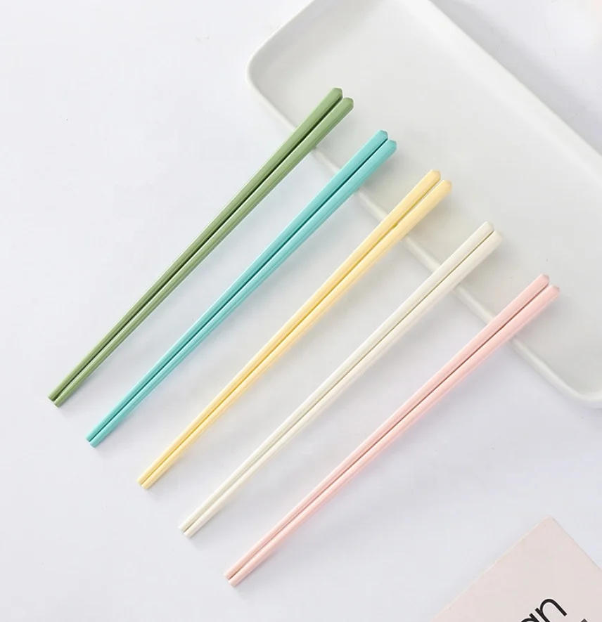 custom printed chopsticks cream yellow white pink tiffany blue green ceramic reusable chopsticks set