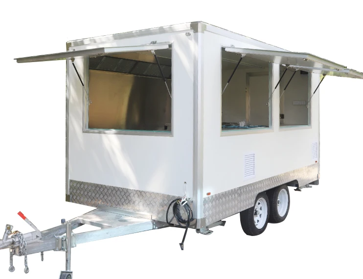 13ft Vin valid Mobile Food Trailer Cart China Factory  Food Truck Vending Concession with full kitchen for sale