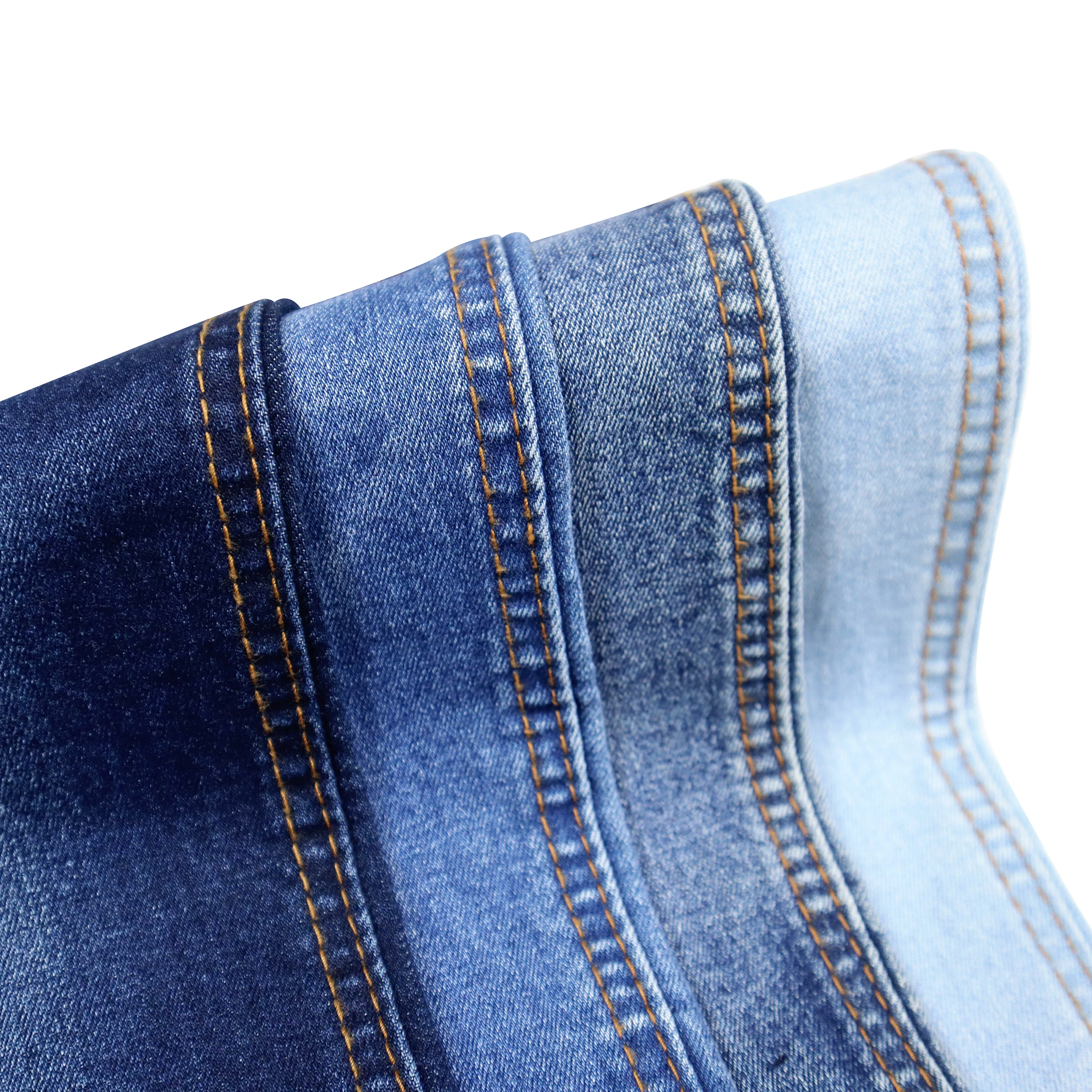 73%cotton 23%polyester 3%rayon 1%spandex toughmax denim cordura fabric China Factory Soft Denim Jeans Fabric Textile