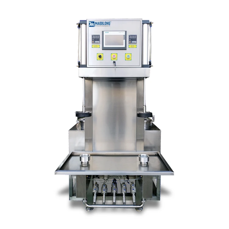 
2 Heads Multiple Heads New Automatic Stainless Steel Craft Beer Keg Filling and Washing Machine for Sale 