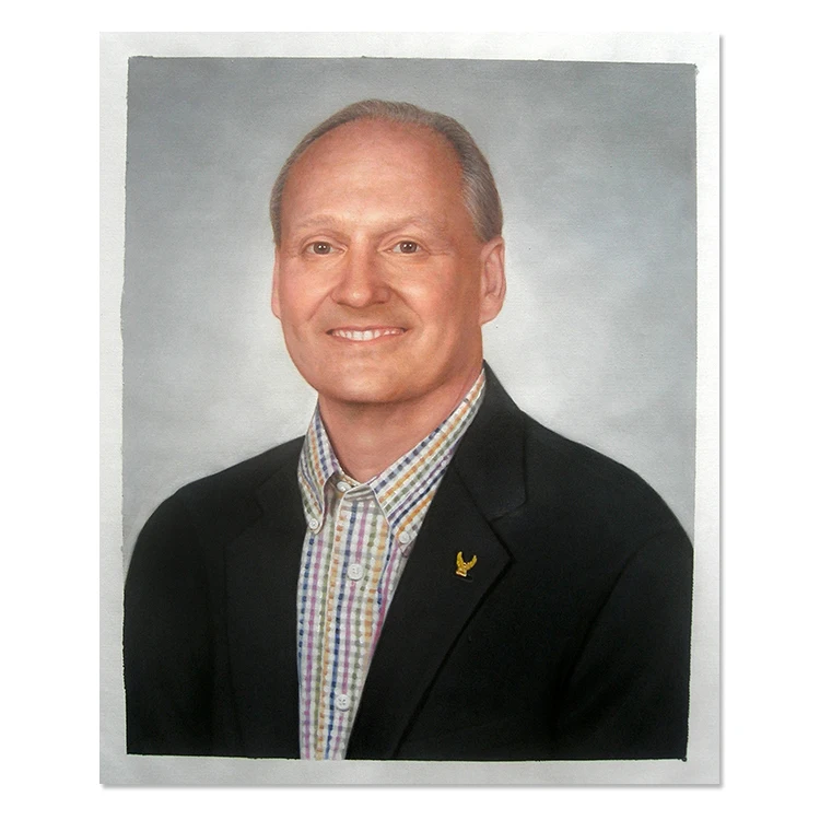 High Quality Hand Painted Realistic Photo Custom Art Man Self Portrait & Figure Painting