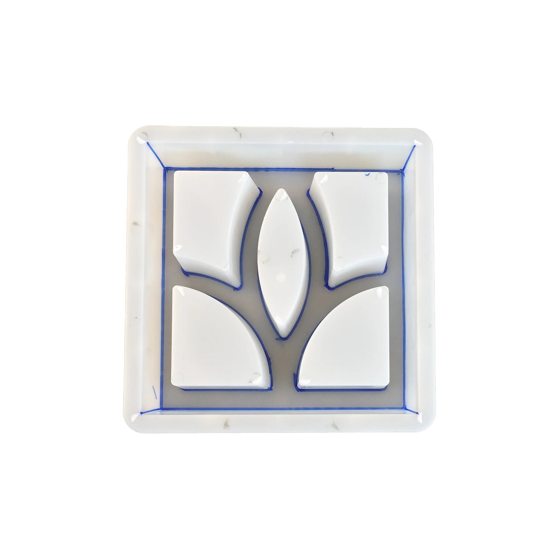 Unique design hot selling antique copper coin sunflower hollow flower window concrete injection plastic moulds