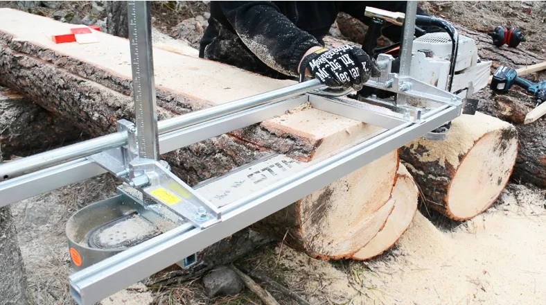Chainsaw Mill Planking Milling Guide Bar Wood Lumber Cutting Portable Sawmill Aluminum Steel Chainsaw Mill for Builders