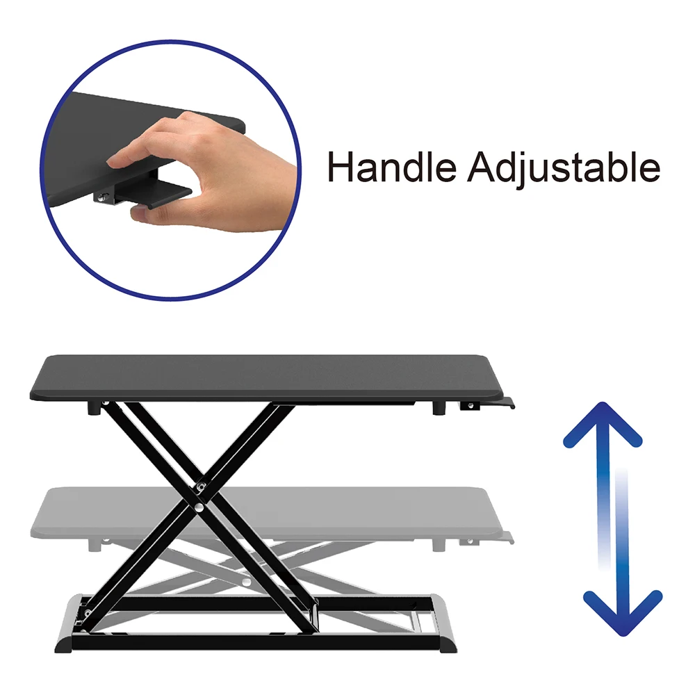 Office Stand Lift Height Adjustable Laptop Pneumatic Rod Standing Converter Desk Riser