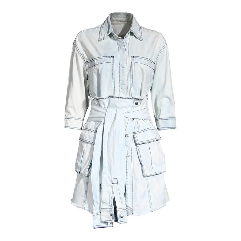 Street Casual Style Ladies Dress Set Spring Autumn Women Dress Set 100% Cotton Women Dress Set Young Girl, Young Woman Loose
