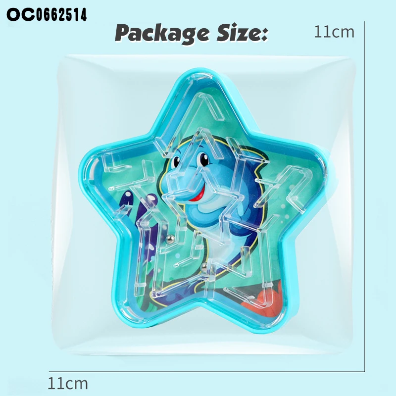 New arrival cheap educational star sea animals kids ball bearing maze game