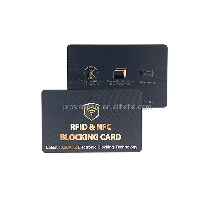 Индивидуальный дизайн размер кредитной карты 13 56 МГц RFID блокирующая щит для кошелька