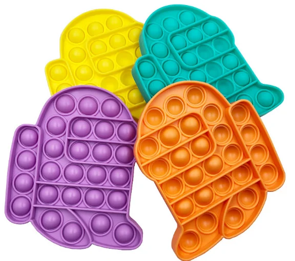 
Kids Silicone Push Poping it Toys Among US Fidget Puzzle Games Anti-stress Astronaut Sensory Toys for Educational Math Autism 