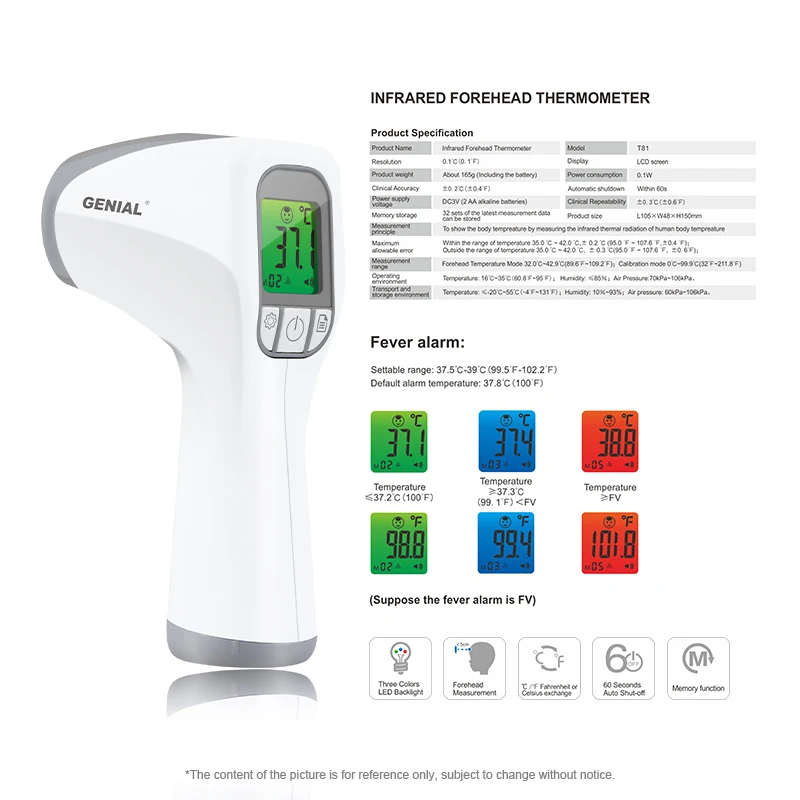 Infrared thermometers digital non contact forehead medical equipment body baby thermometer
