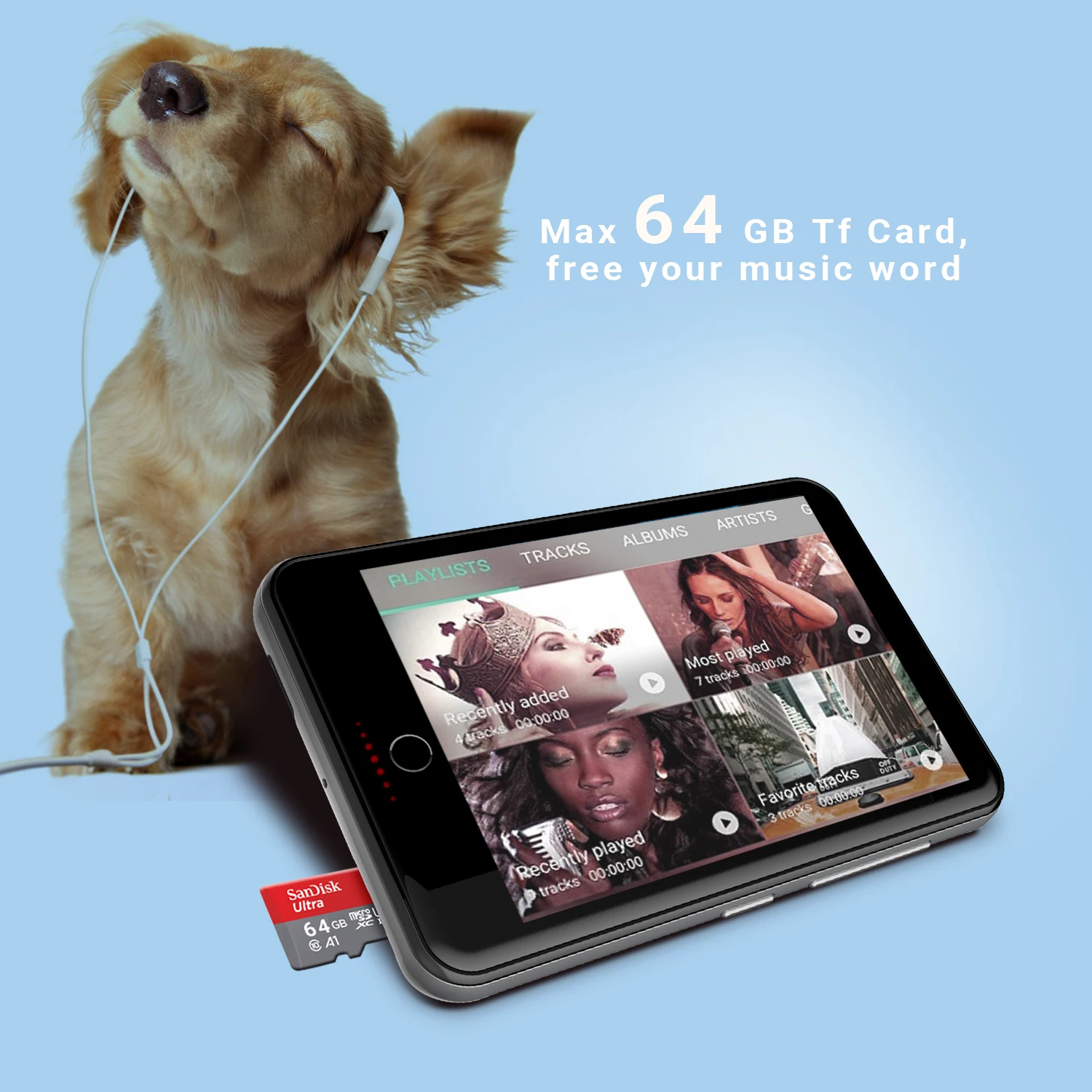 Amazon Hot sales 2.8 inch  Youtube cartoon BT Music Video kids educational android Wifi Mp3 players