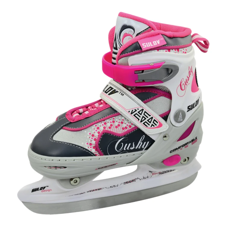 Outdoor ice skating boot shoes adjustable 2 in 1 hockey skate shoes professional roller skating shoes