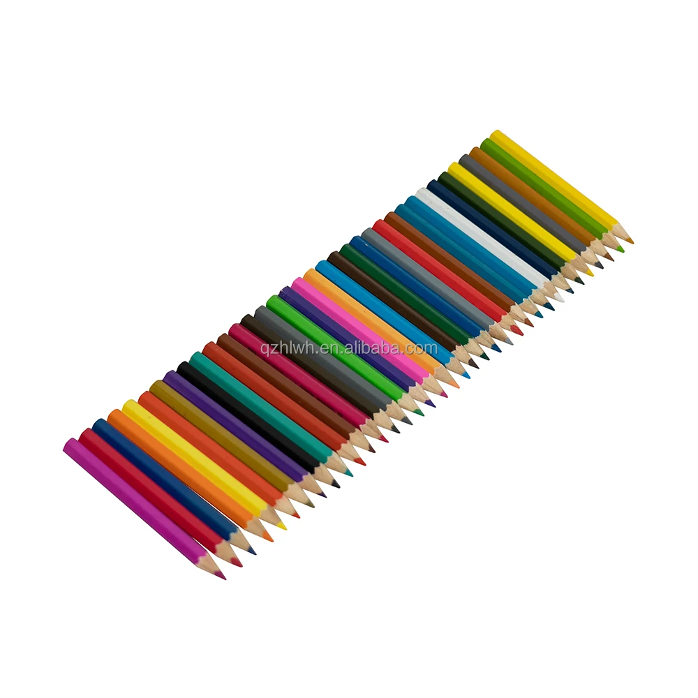 Multi color pencil support custom logos factory direct supply  safe and natural wooden colored pencils