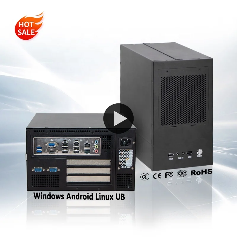 Оптовая цена Ops Box Barebone PC промышленный компьютер встроенный безвентиляторный мини-бокс ПК с дополнительными модулями Cmi для расширения I/O