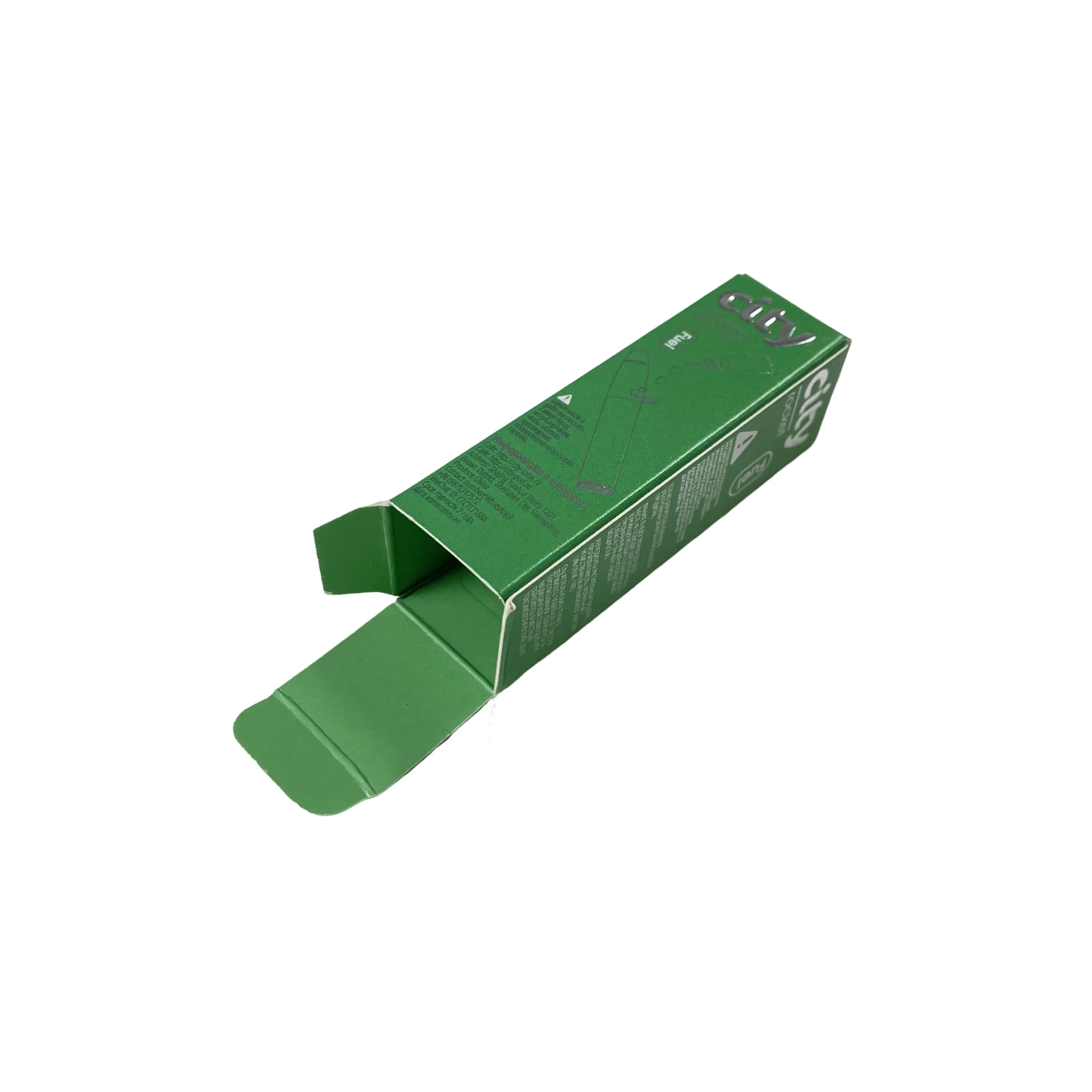 Customized printed drop fuel small foldable retail paper boxes