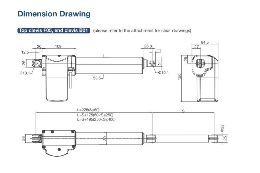 JIECANG IPX6 Electric Medical Bed Operation Bed Nursing Bed Lifting Linear Actuator