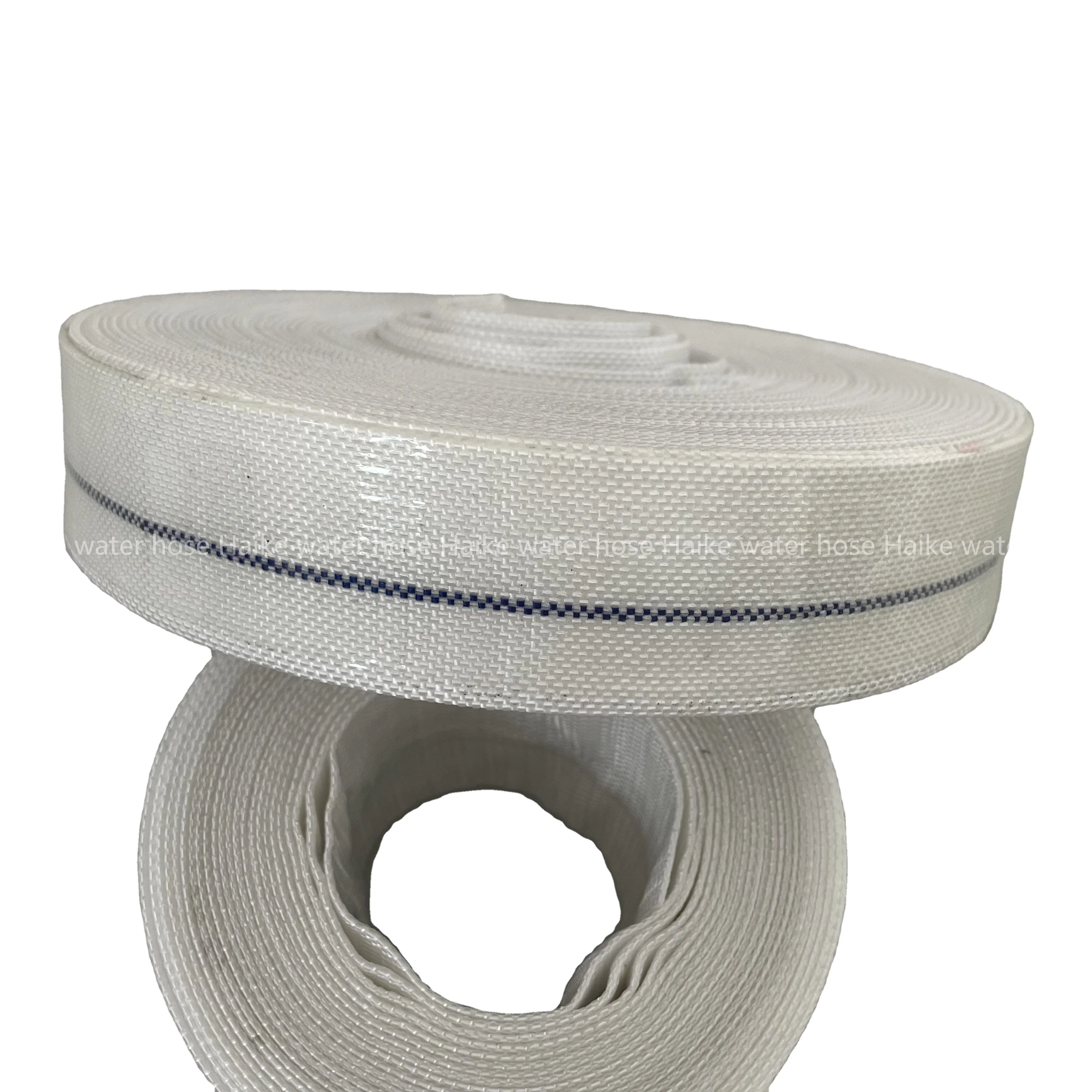 High pressure 1-15inch PE braided water hose white/black/blue pvc layflat hose rubber pipe with clamp for agriculture irrigation