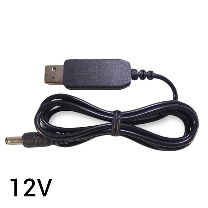  USB-кабель постоянного тока 5 В до 9 в 12 1 А повышающий преобразователь кабель питания 5*2 мм для маршрутизатора светодиодной