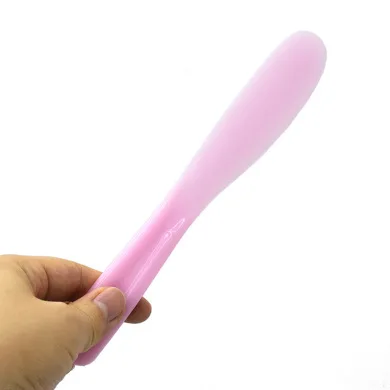 Factory direct sale beauty large mask stick color plastic with silicone facial mask brush DIY tool Cosmetic Face Facial Spoon