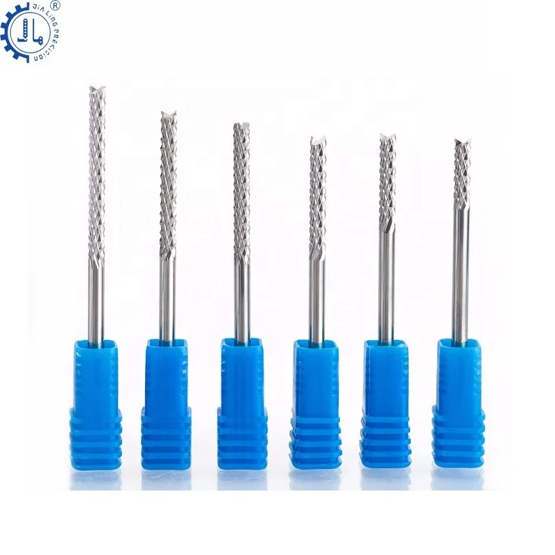 PCB Corn Teeth End Mill CNC Fiberglass Router Bits PCB Drill Bit Solid Carbide PCB Engraving Bit