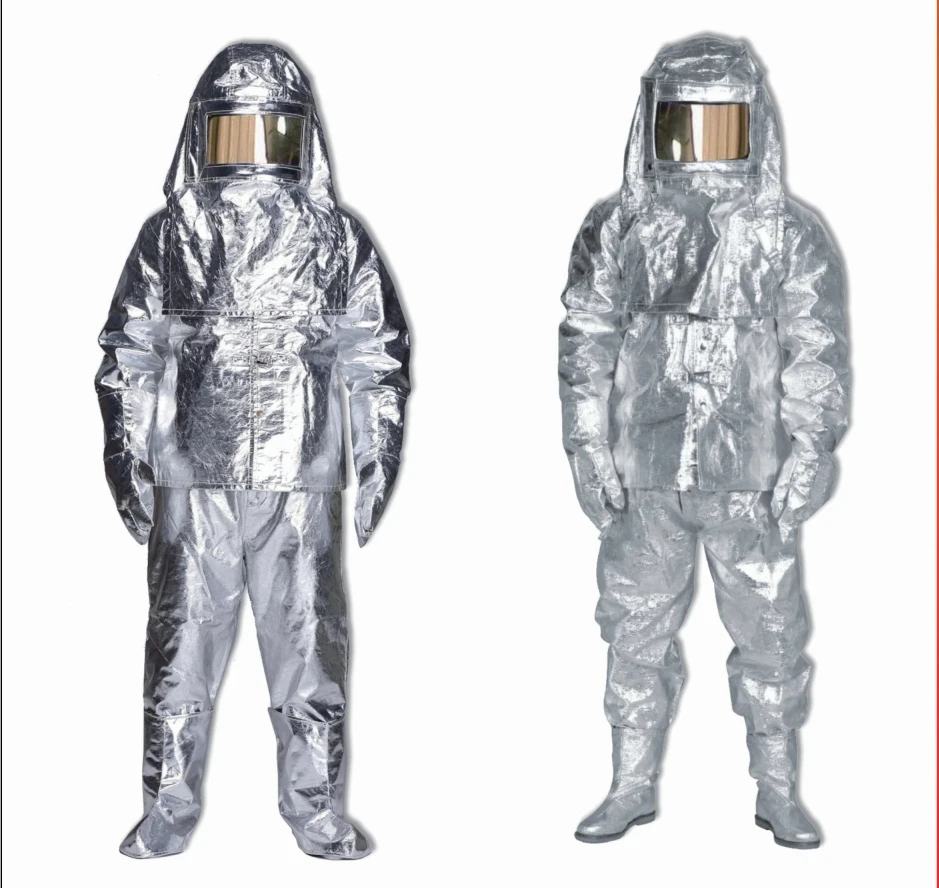 Advanced Fireproof Heat Insulation Nom Excoated Aluminized SuitYDAS-0129 Aluminum EN Fire Suit Firefighters