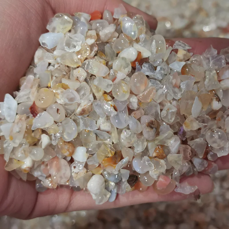 high quality Sakura oriental cherry   agate stone crystal natural stone tumbled quartz for  healing