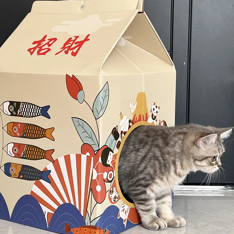 Cardboard Cat House,Cat Condo cat box pet product