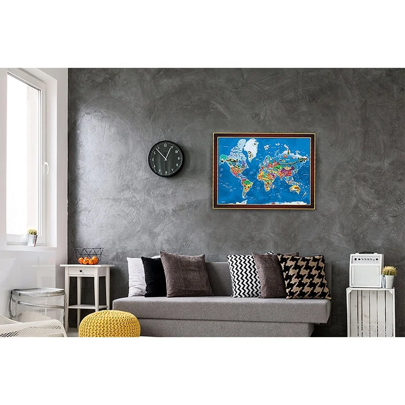 Custom Wall World Map Paper Scratch Off World Travel Map