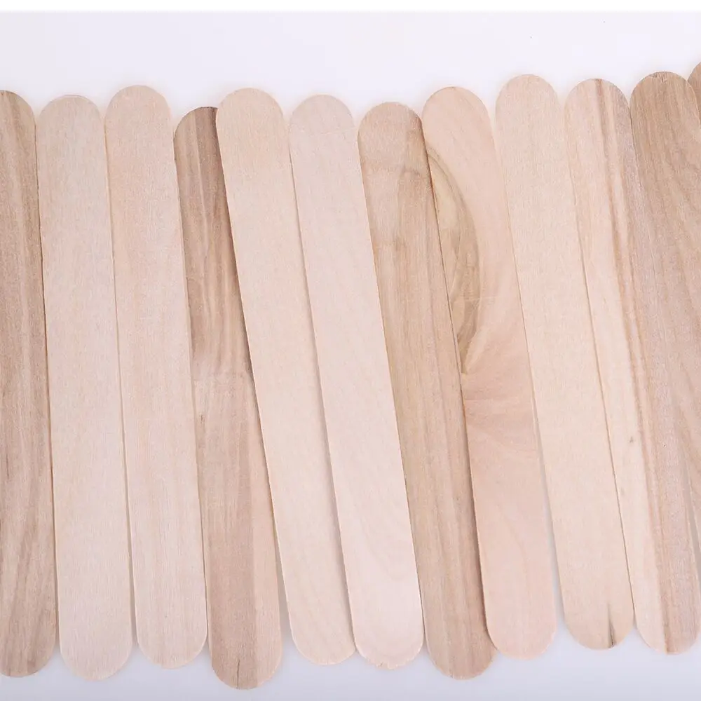 Professional Spa Salon Hair Removal Applicator Wooden Spatula for Melting Waxing
