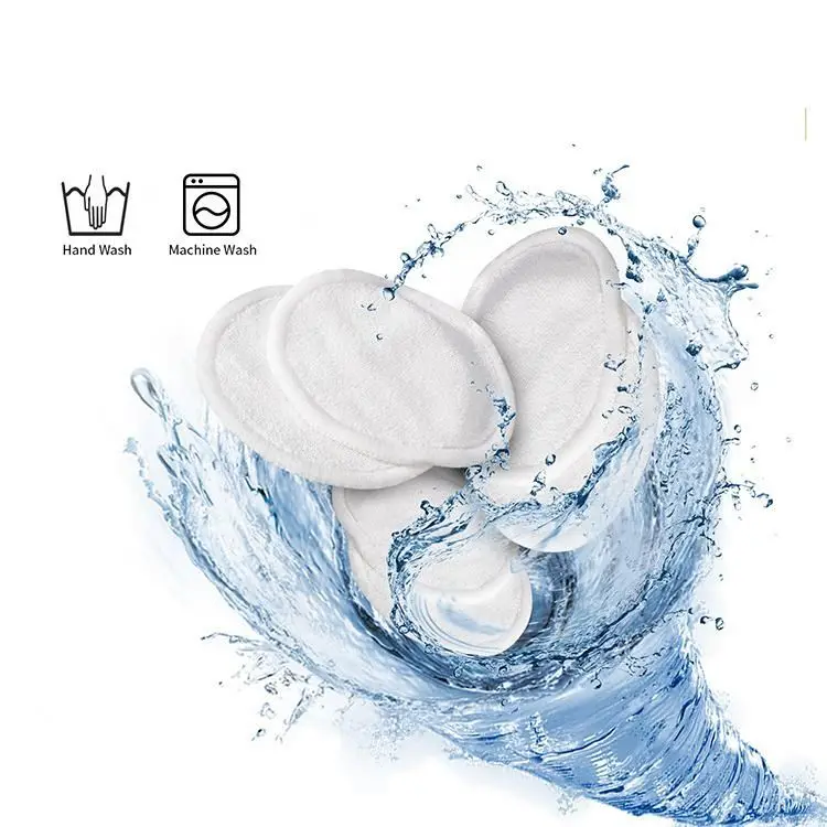  Моющиеся органические бамбуковые хлопковые круглые мягкие очищающие салфетки для лица многоразовые подушечки снятия макияжа