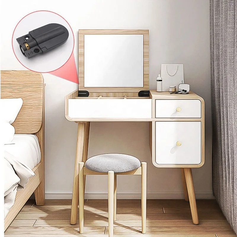 Wholesale Adjustable Makeup Dressing Table Hinge Cabinet Door With Up And Down Flipping Buffer Hydraulic Hinge