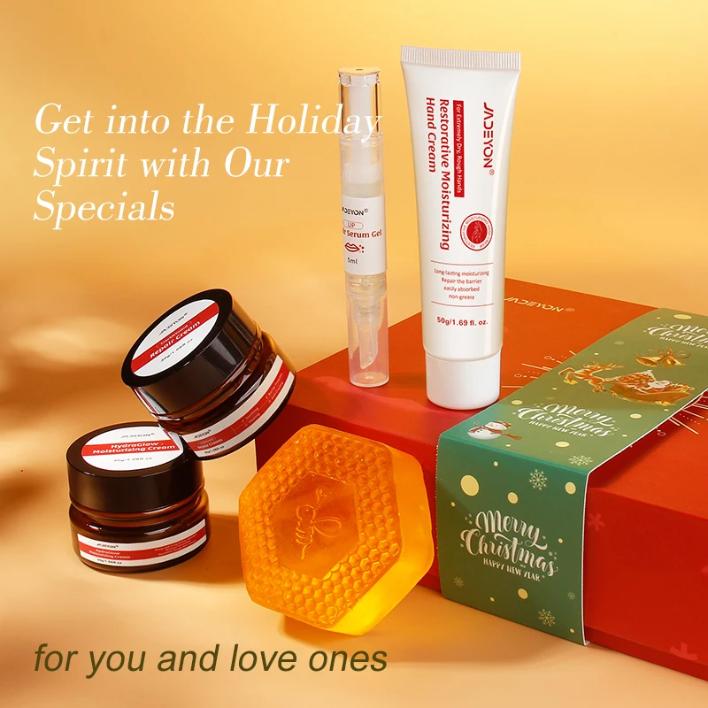 Facial Gift Set Skin Care Gift For Christmas Lip Serum Face Moisturizing Skin Christmas Gift Box Handmade Soap Skin Care Set New